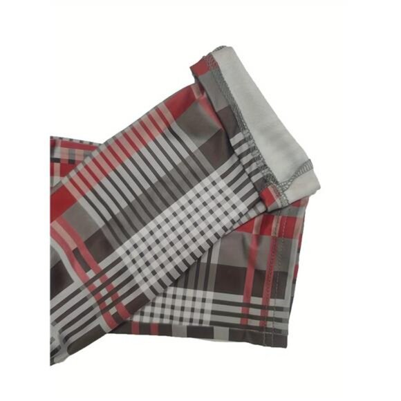 NWT Contrast Plaid Casual Set | Multiple Sizes | Unique Rare Material Pants - Picture 3 of 5